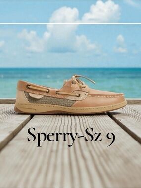 Sperry Classic Coastal Boat Shoes Tan Leather Deck Women’s Size 9 NIB